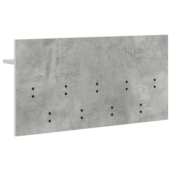 Vægmonteret Jakkeholder med hylde Beton Grå 80 x 40 x 12 cm