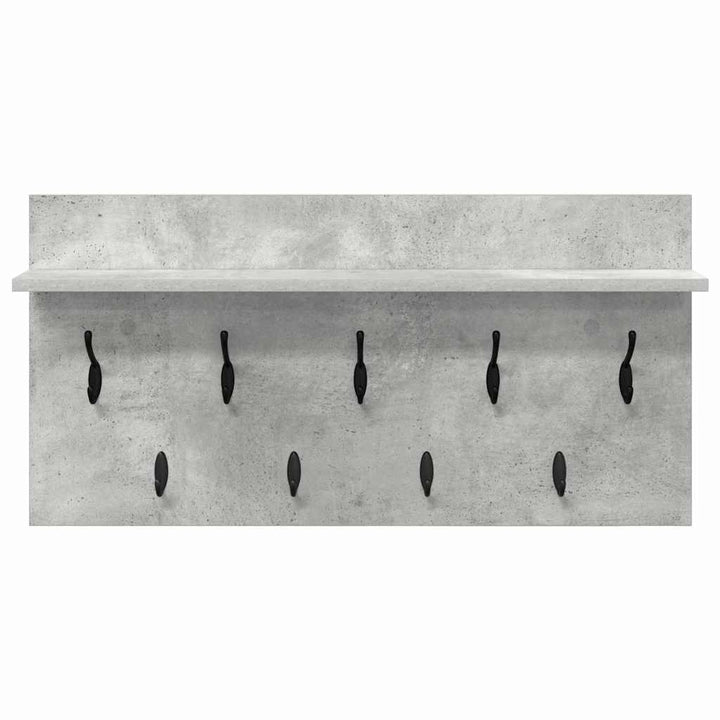 Vægmonteret Jakkeholder Vægmonteret Beton Grå 80 x 40 x 12 cm