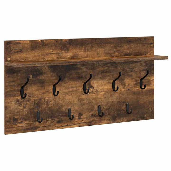 Vægmonteret Jakkeholder Vægmonteret Røget eg 80 x 40 x 12 cm