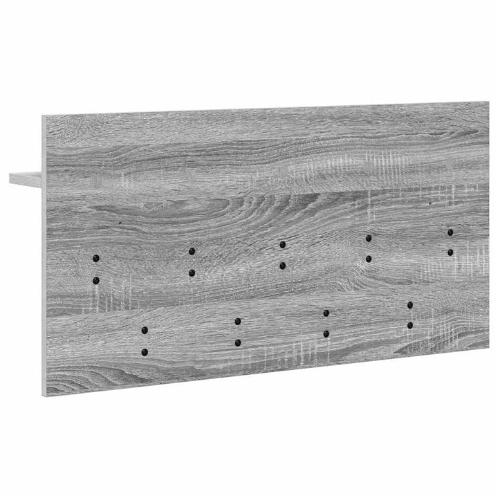 Vægmonteret Jakkeholder med hylde Grå Sonoma 80 x 40 x 12 cm