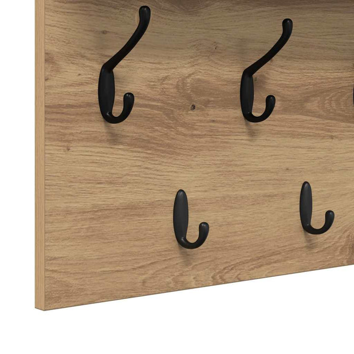 Vægmonteret Jakkeholder Artisan Egetræ 80 x 40 x 12 cm