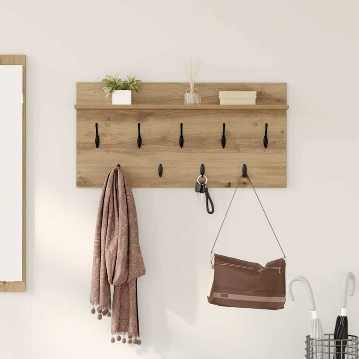 Vægmonteret Jakkeholder Artisan Egetræ 80 x 40 x 12 cm