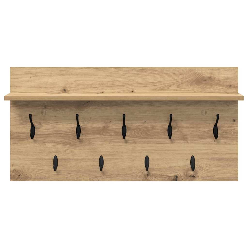 Vægmonteret Jakkeholder Artisan Egetræ 80 x 40 x 12 cm
