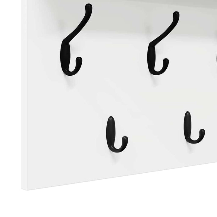 Vægmonteret Jakkeholder Vægmonteret Hvid 100 x 40 x 12 cm