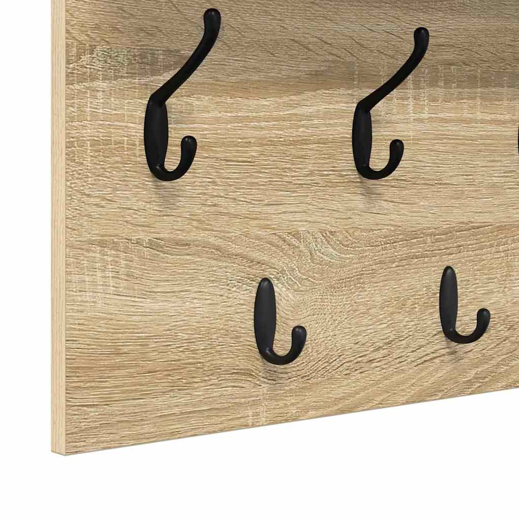 Vægmonteret Jakkeholder Vægmonteret Sonoma eg 100 x 40 x 12 cm