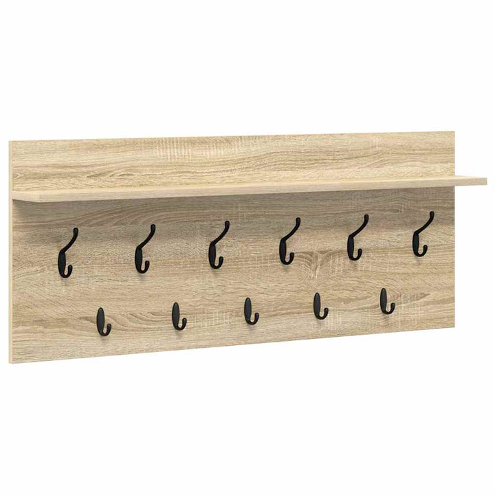 Vægmonteret Jakkeholder med hylde Sonoma eg 100 x 40 x 12 cm