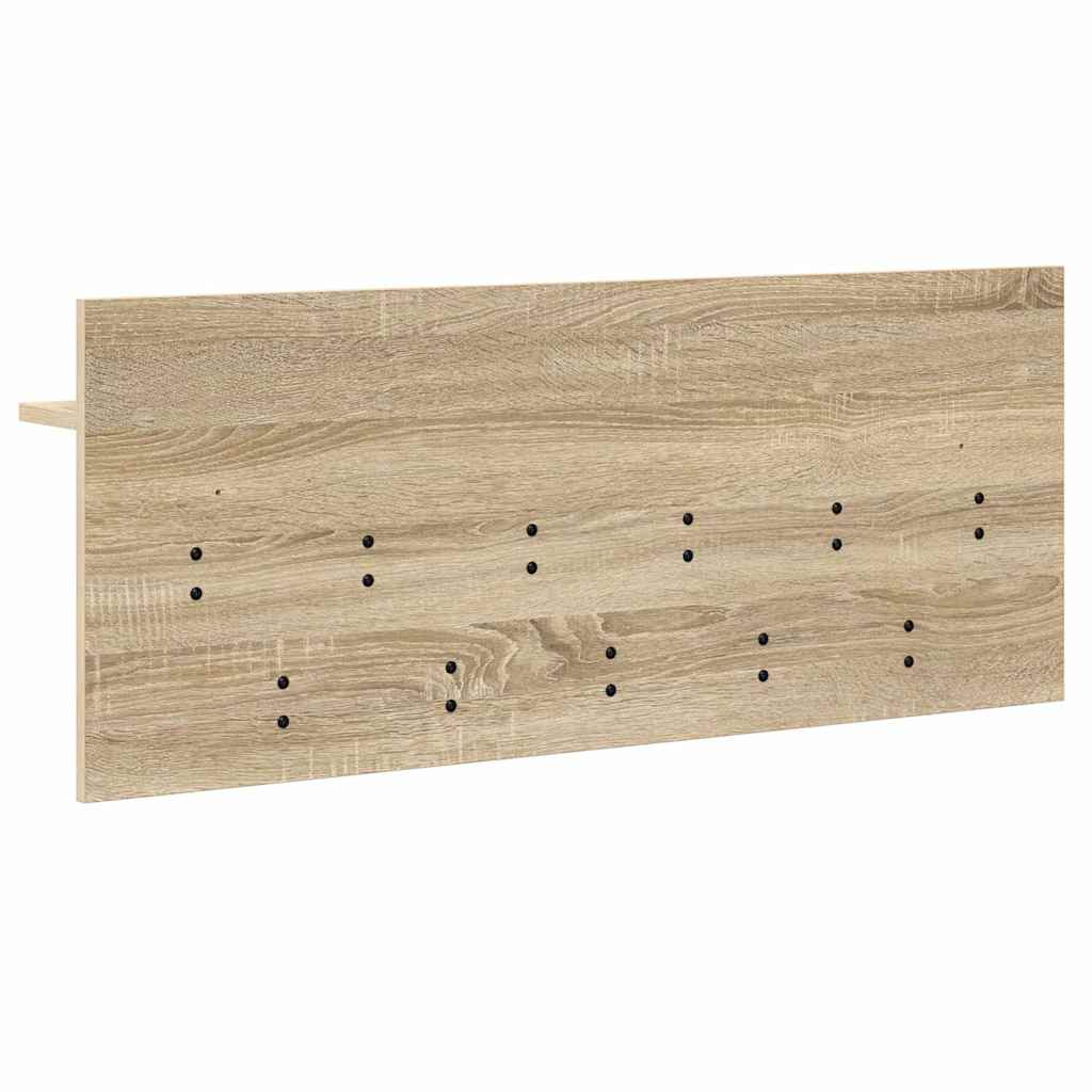 Vægmonteret Jakkeholder med hylde Sonoma eg 100 x 40 x 12 cm