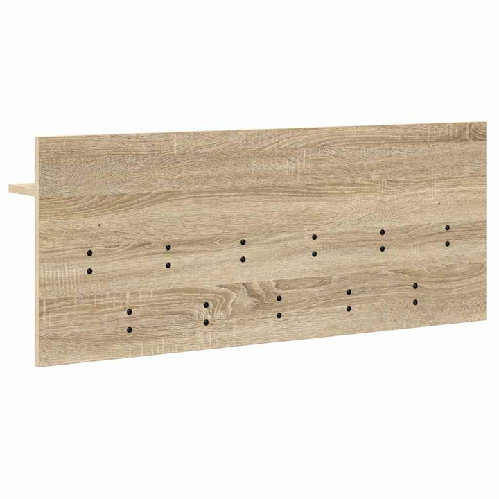 Vægmonteret Jakkeholder med hylde Sonoma eg 100 x 40 x 12 cm