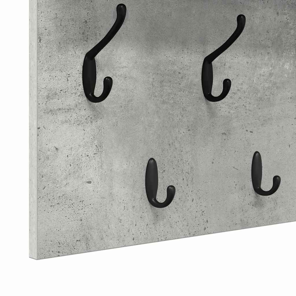 Vægmonteret Jakkeholder Vægmonteret Beton Grå 100 x 40 x 12 cm