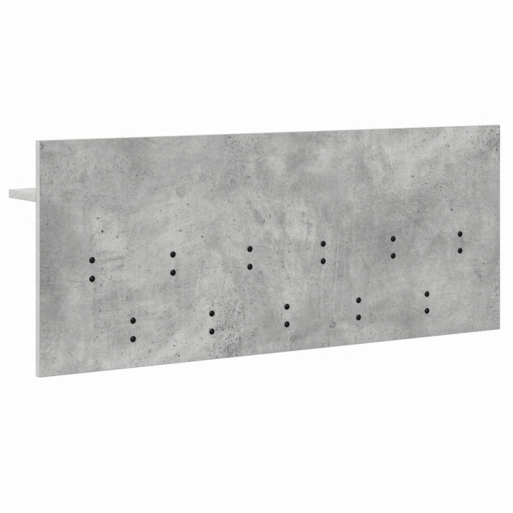 Vægmonteret Jakkeholder med hylde Beton Grå 100 x 40 x 12 cm
