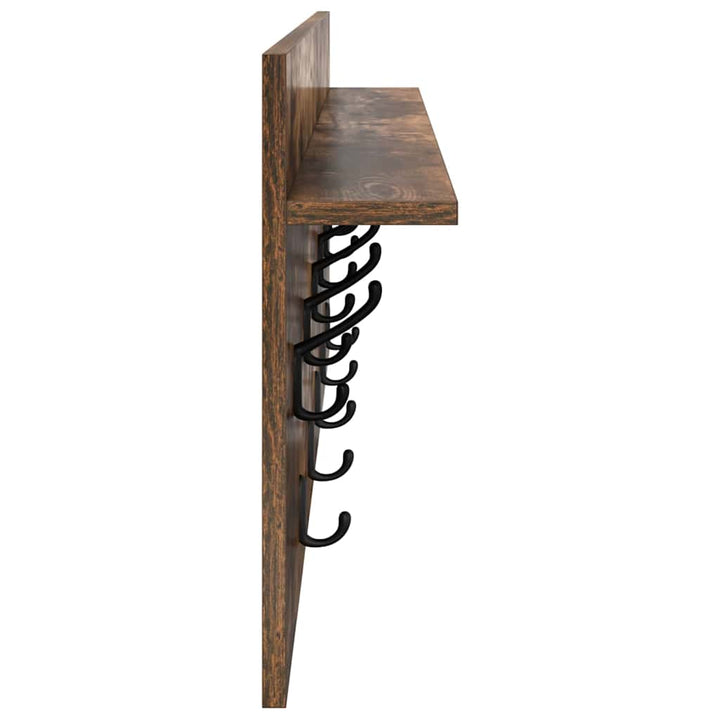 Vægmonteret Jakkeholder Vægmonteret Røget eg 100 x 40 x 12 cm