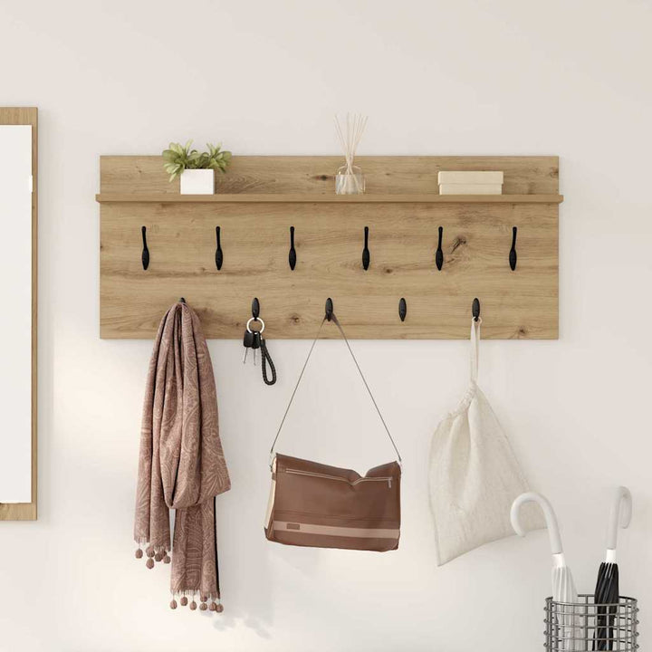 Vægmonteret Jakkeholder Artisan Egetræ 100 x 40 x 12 cm