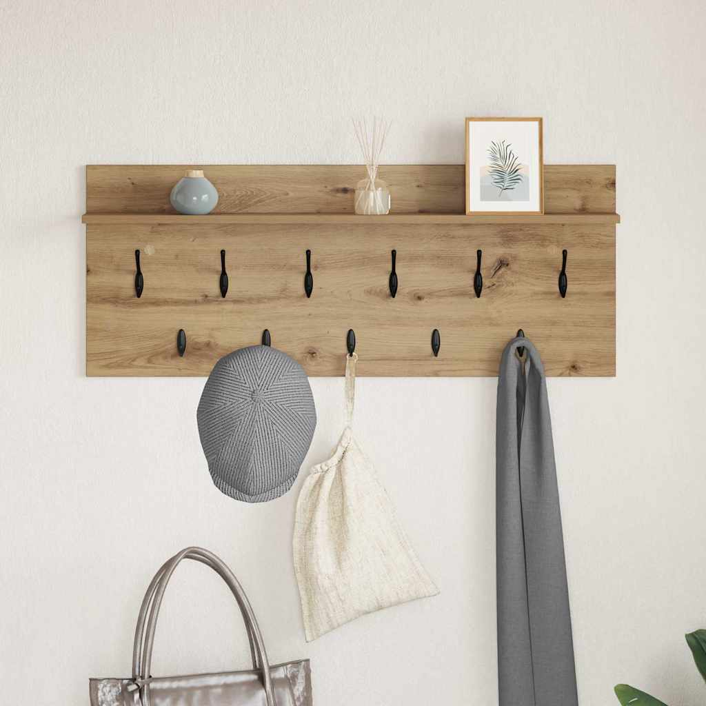 Vægmonteret Jakkeholder Artisan Egetræ 100 x 40 x 12 cm