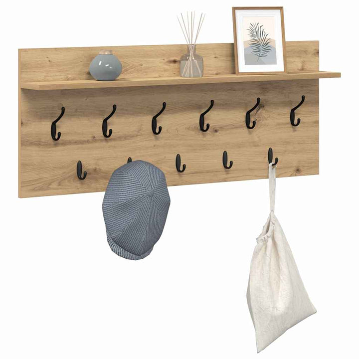Vægmonteret Jakkeholder Artisan Egetræ 100 x 40 x 12 cm