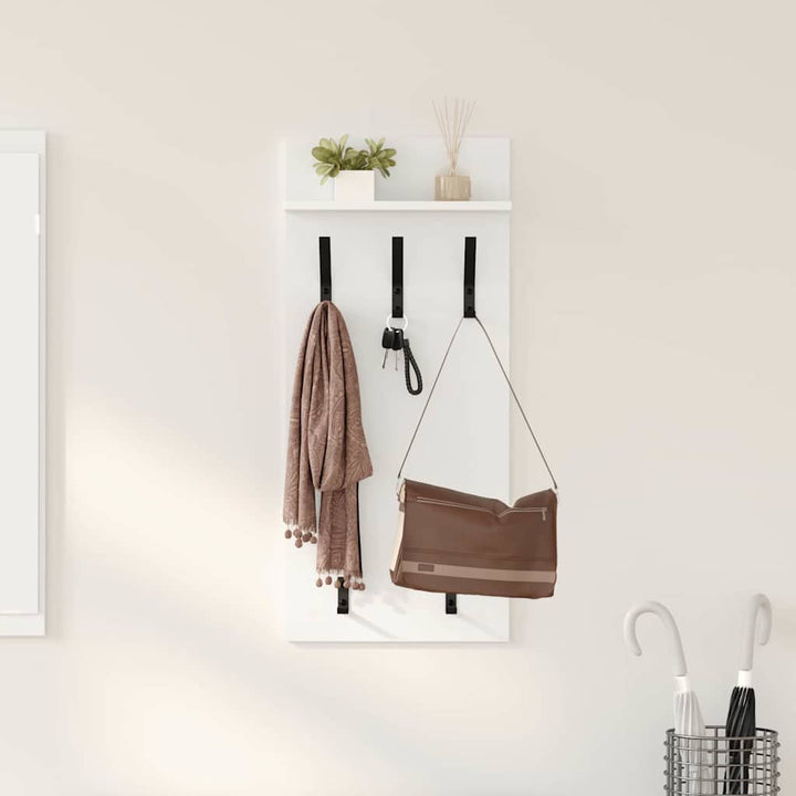 Vægmonteret Jakkeholder Vægmonteret Hvid 40 x 10 x 90 cm