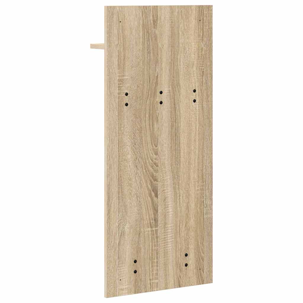 Vægmonteret Jakkeholder med hylde Sonoma eg 40 x 10 x 90 cm
