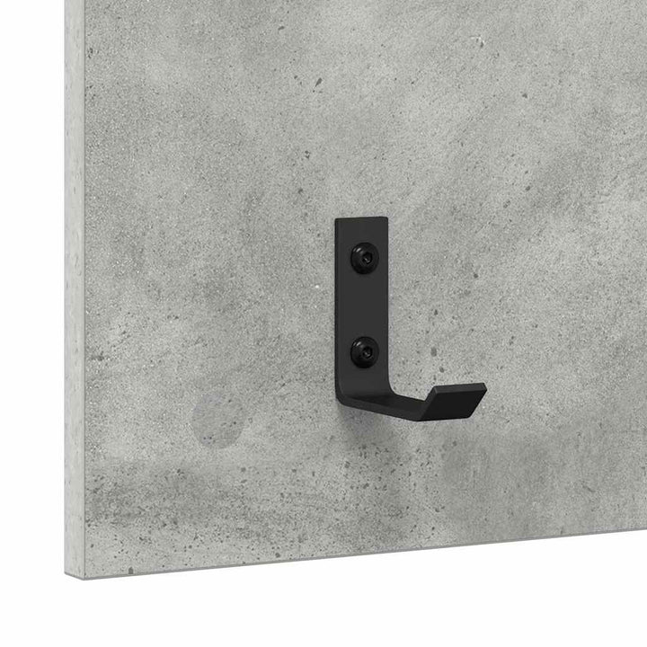 Vægmonteret Jakkeholder Vægmonteret Beton Grå 40 x 10 x 90 cm