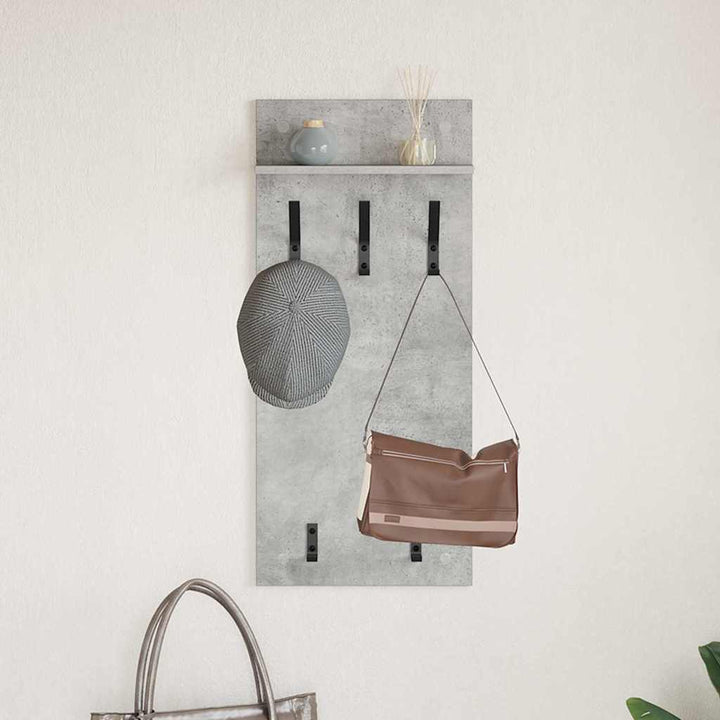 Vægmonteret Jakkeholder Vægmonteret Beton Grå 40 x 10 x 90 cm