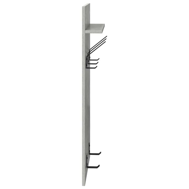 Vægmonteret Jakkeholder Vægmonteret Beton Grå 40 x 10 x 90 cm