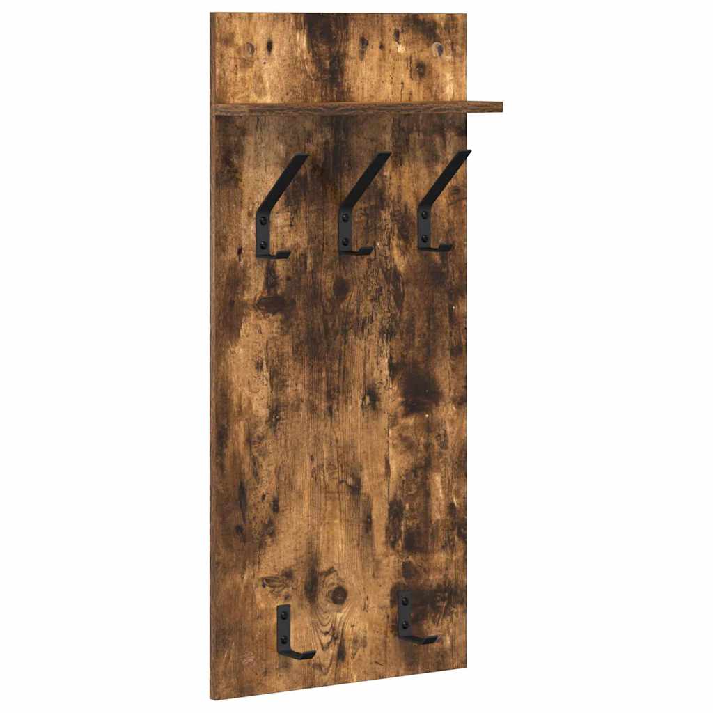 Vægmonteret Jakkeholder med hylde Røget eg 40 x 10 x 90 cm