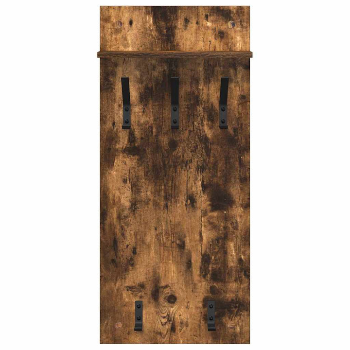 Vægmonteret Jakkeholder med hylde Røget eg 40 x 10 x 90 cm