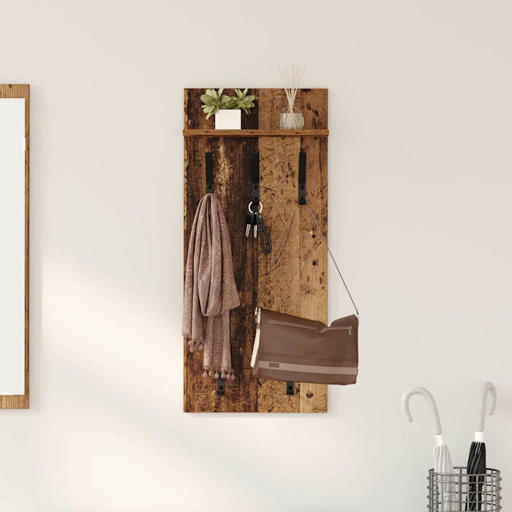 Vægmonteret Jakkeholder Vægmonteret Gammelt træ 40 x 10 x 90 cm