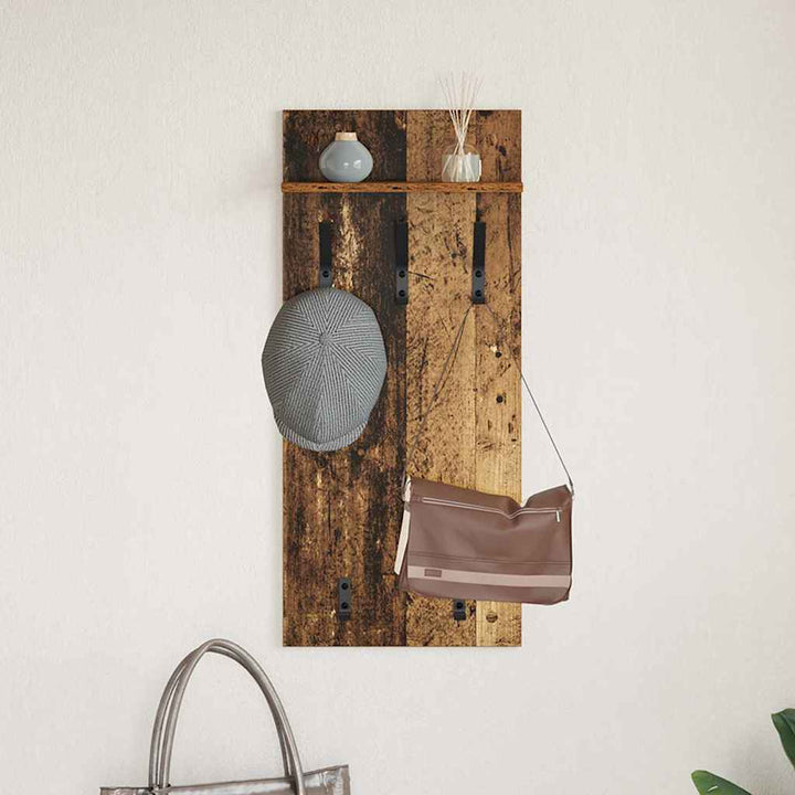 Vægmonteret Jakkeholder Vægmonteret Gammelt træ 40 x 10 x 90 cm