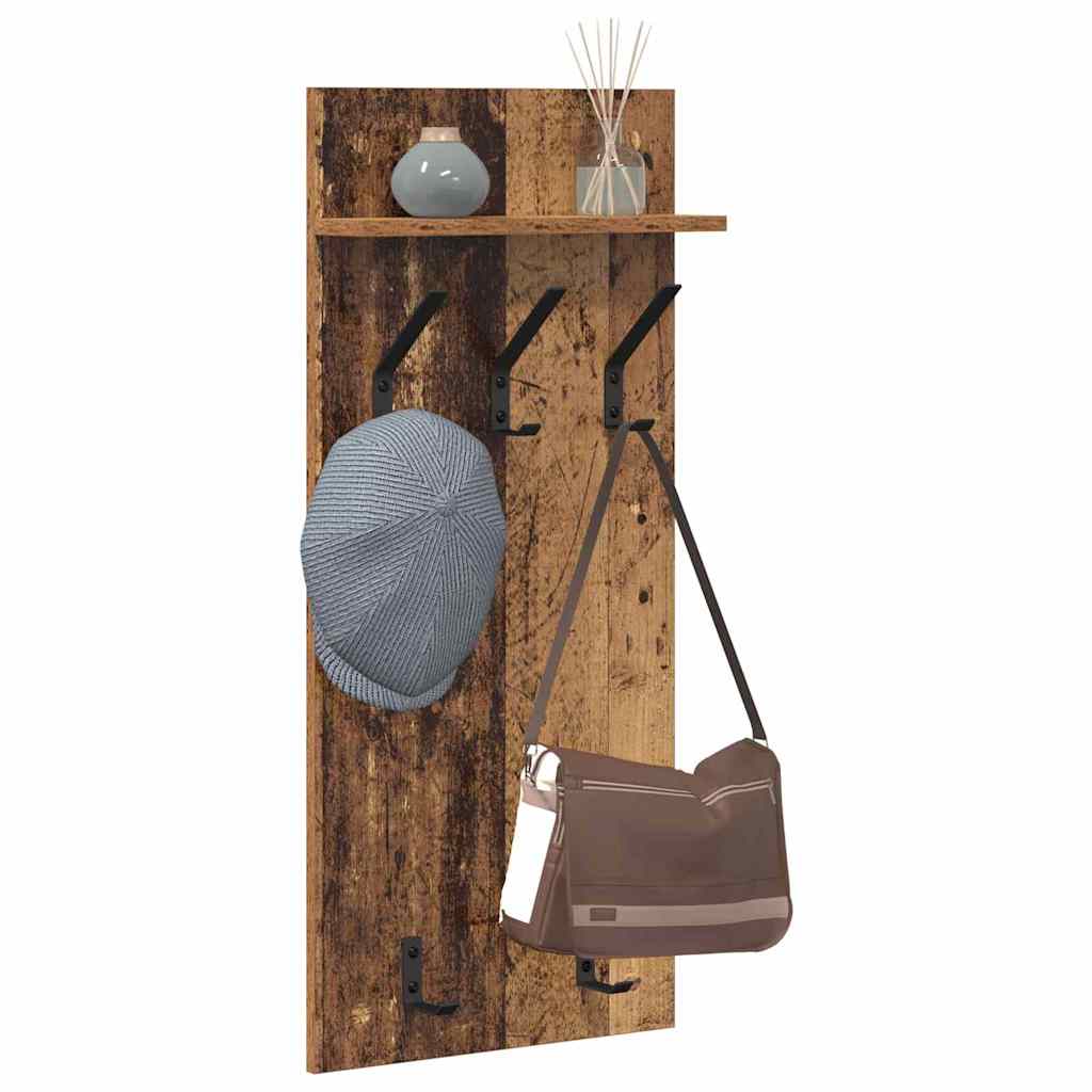 Vægmonteret Jakkeholder Vægmonteret Gammelt træ 40 x 10 x 90 cm