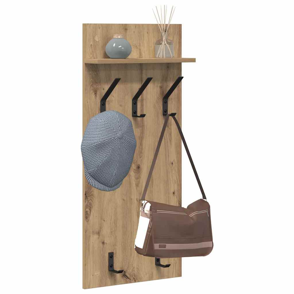 Vægmonteret Jakkeholder Artisan Egetræ 40 x 10 x 90 cm
