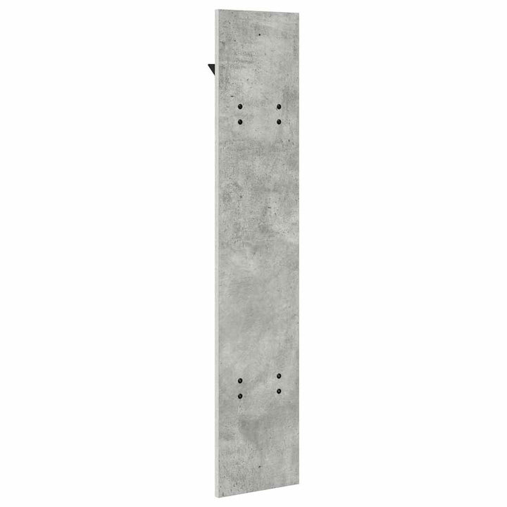 Vægmonteret Jakkeholder Vægmonteret Beton Grå 20 x 1,5 x 100 cm