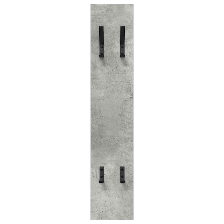 Vægmonteret Jakkeholder Vægmonteret Beton Grå 20 x 1,5 x 100 cm