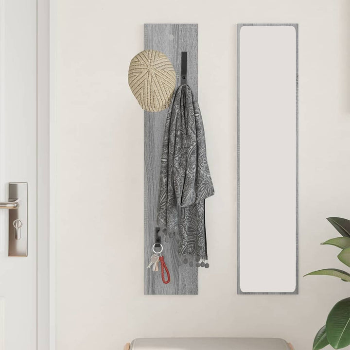 Vægmonteret Jakkeholder Grå Sonoma 20 x 1,5 x 100 cm