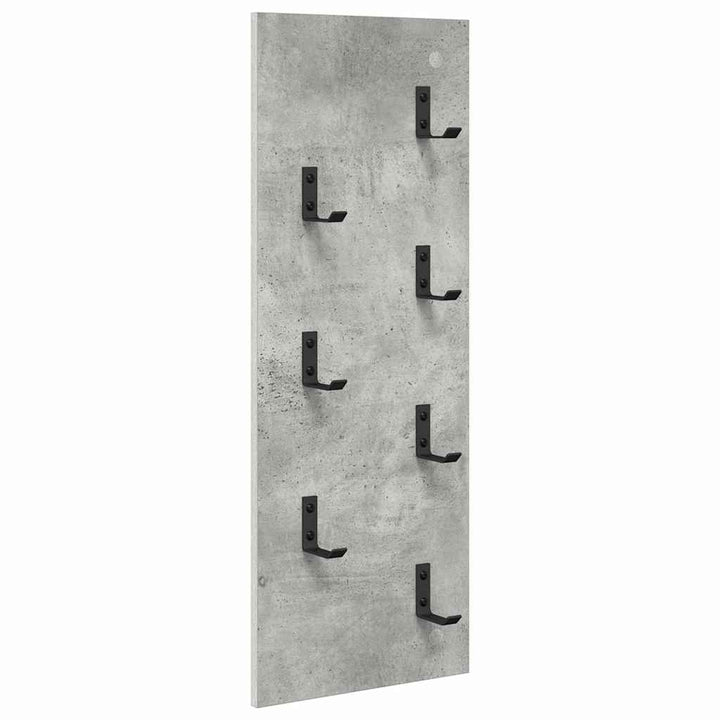 Vægmonteret Jakkeholder Vægmonteret Beton Grå 30 x 1,5 x 80 cm