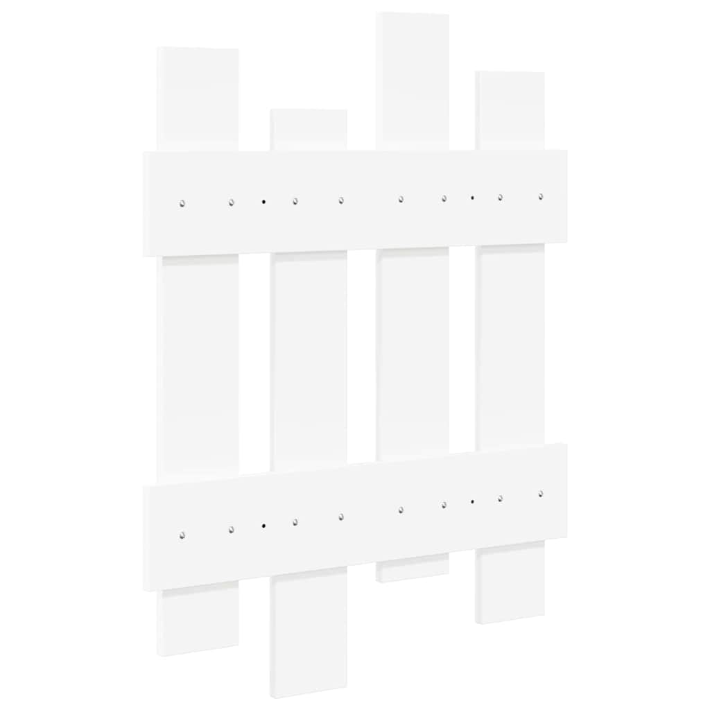 Vægmonteret Jakkeholder Hvid 60 x 3 x 82 cm Konstrueret træ