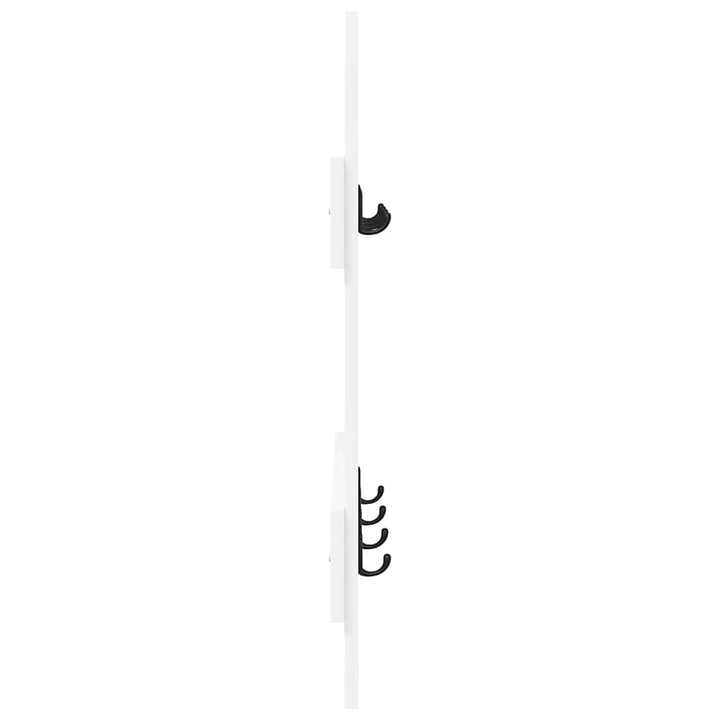 Vægmonteret Jakkeholder Hvid 60 x 3 x 82 cm Konstrueret træ