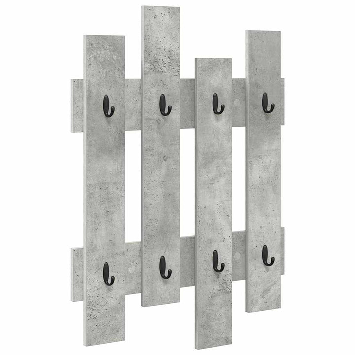 Vægmonteret Jakkeholder Vægmonteret Beton Grå 60 x 3 x 82 cm