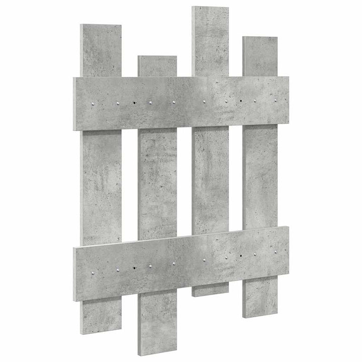 Vægmonteret Jakkeholder Vægmonteret Beton Grå 60 x 3 x 82 cm