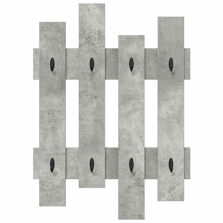 Vægmonteret Jakkeholder Vægmonteret Beton Grå 60 x 3 x 82 cm