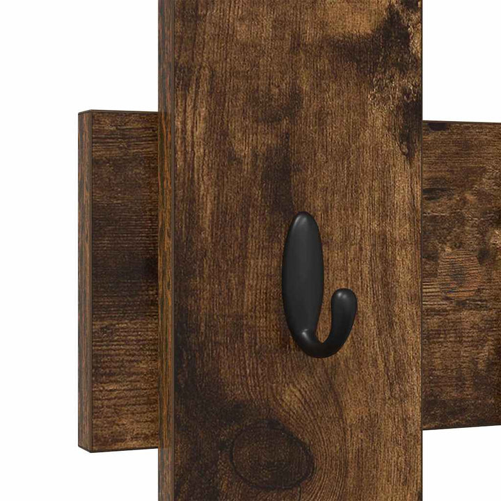 Vægmonteret Jakkeholder Vægmonteret Røget eg 60 x 3 x 82 cm