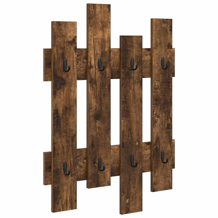 Vægmonteret Jakkeholder Røget eg 60 x 3 x 82 cm Konstrueret træ