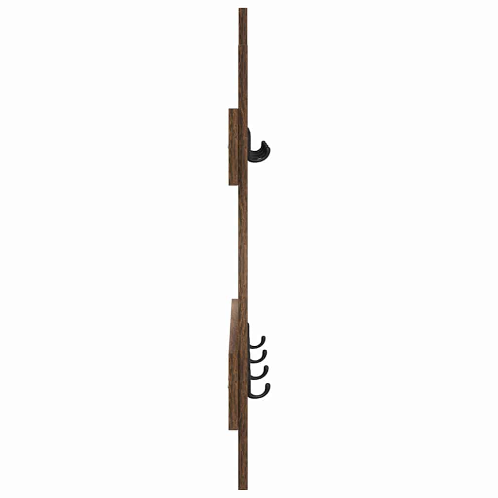 Vægmonteret Jakkeholder Røget eg 60 x 3 x 82 cm Konstrueret træ