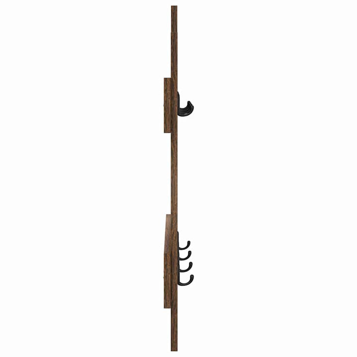 Vægmonteret Jakkeholder Vægmonteret Røget eg 60 x 3 x 82 cm