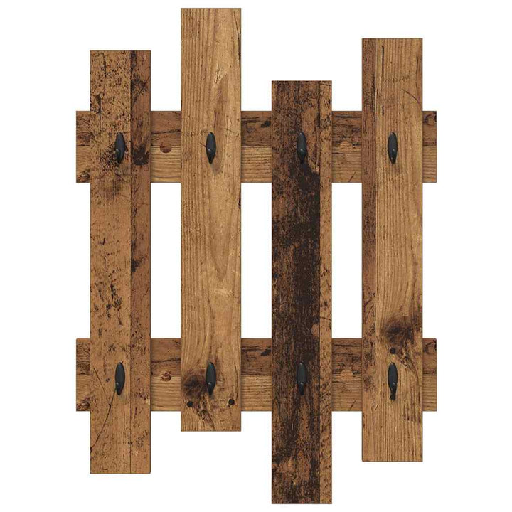 Vægmonteret Jakkeholder Vægmonteret Gammelt træ 60 x 3 x 82 cm