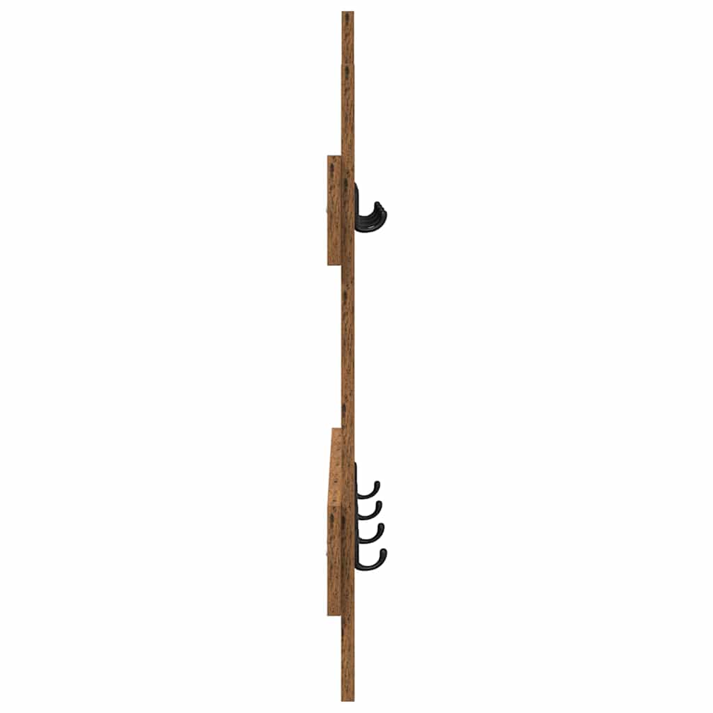 Vægmonteret Jakkeholder Vægmonteret Gammelt træ 60 x 3 x 82 cm