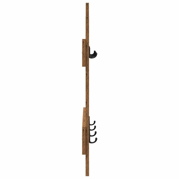 Vægmonteret Jakkeholder Vægmonteret Gammelt træ 60 x 3 x 82 cm