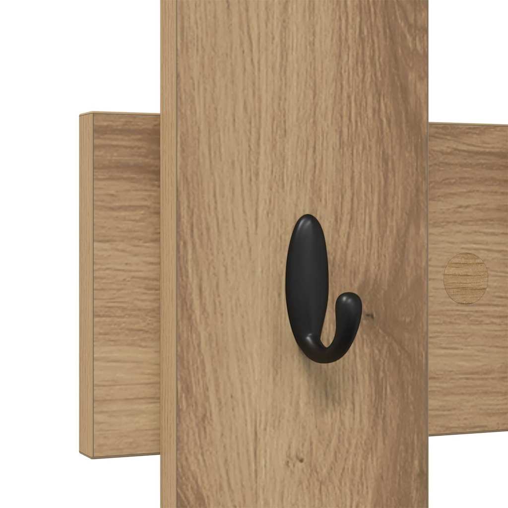 Vægmonteret Jakkeholder Artisan Egetræ 60 x 3 x 82 cm