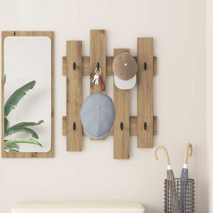 Vægmonteret Jakkeholder Artisan Egetræ 60 x 3 x 82 cm