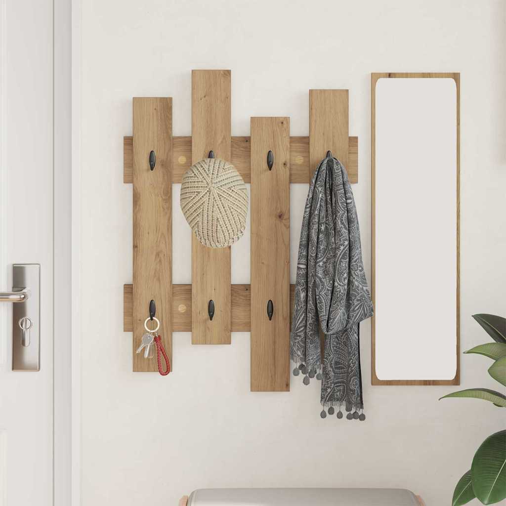 Vægmonteret Jakkeholder Artisan Egetræ 60 x 3 x 82 cm