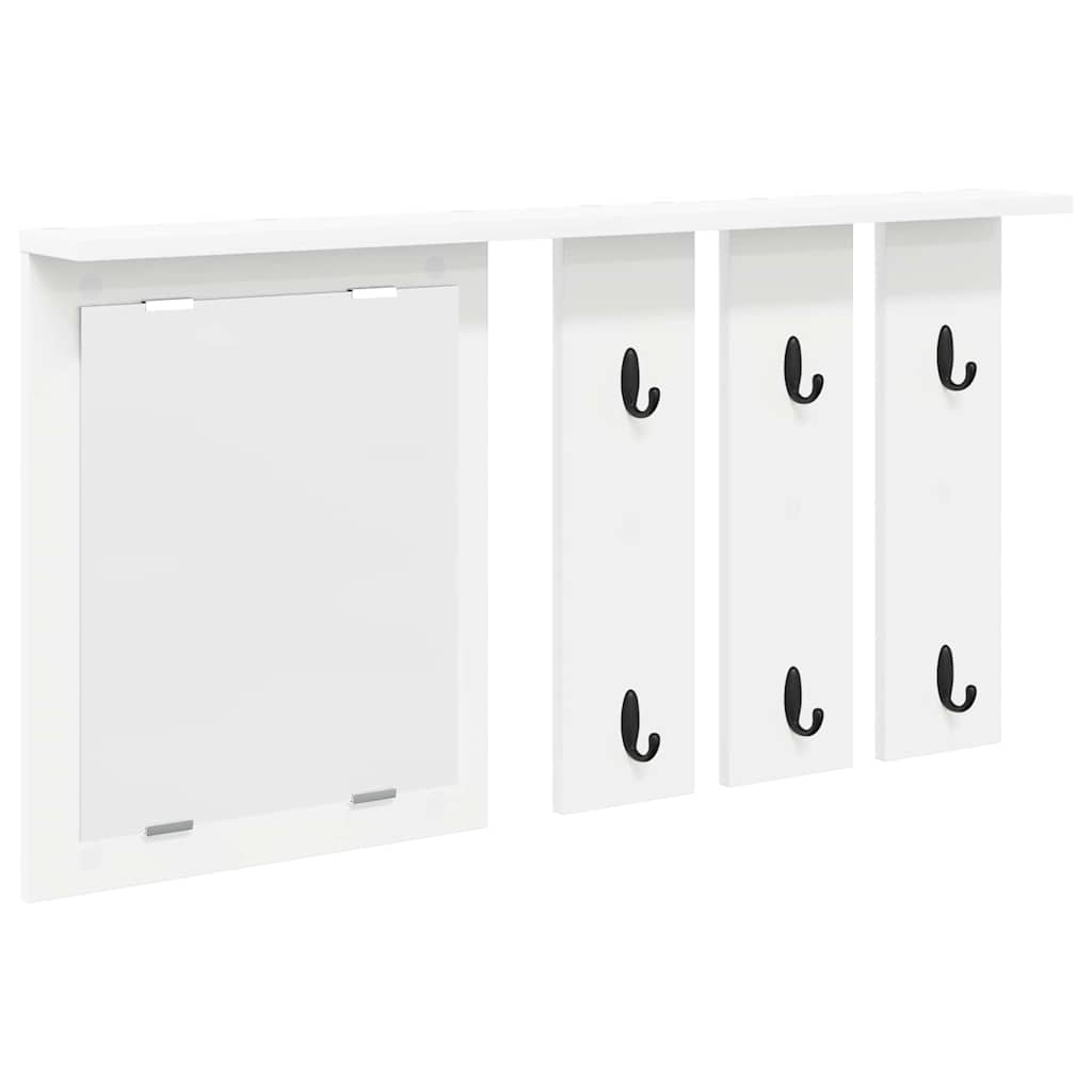 Vægmonteret Jakkeholder Vægmonteret Hvid 85 x 10 x 45 cm