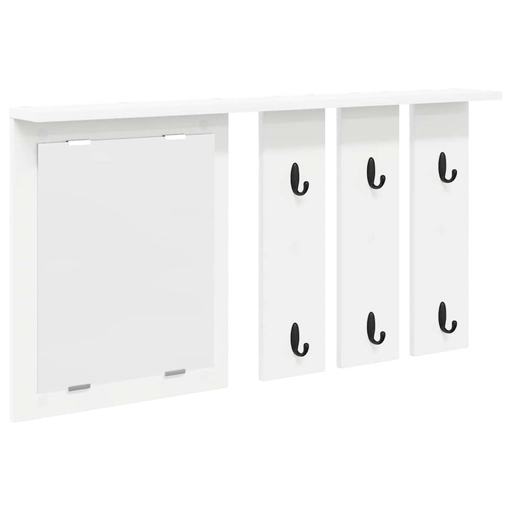 Vægmonteret Jakkeholder Vægmonteret Hvid 85 x 10 x 45 cm